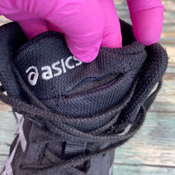 Asics Matcontrol 2 Black Nylon Wrestling Shoe Sneaker Lace Up High Top Mens 7.5M - Picture 8 of 13